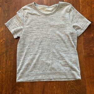 Athleta In Motion Seamless Tee - Heathered Gray - Size M